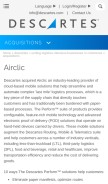 How airclic.com looks like on a mobile device such as an iPhone.