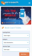 How aircoach.ie looks like on a mobile device such as an iPhone.