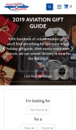 How aircraftspruce.com looks like on a mobile device such as an iPhone.