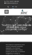 How airenetworks.es looks like on a mobile device such as an iPhone.