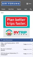 How airforums.com looks like on a mobile device such as an iPhone.