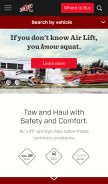 How airliftcompany.com looks like on a mobile device such as an iPhone.