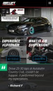 How airliftperformance.com looks like on a mobile device such as an iPhone.