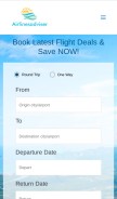 How airlinesadviser.com looks like on a mobile device such as an iPhone.