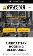 How airporttaxibookingmelbourne.com.au looks like on a mobile device such as an iPhone.