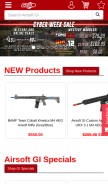 How airsoftgi.com looks like on a mobile device such as an iPhone.