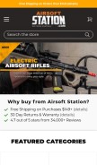 How airsoftstation.com looks like on a mobile device such as an iPhone.
