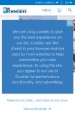 How airtechniques.com looks like on a mobile device such as an iPhone.