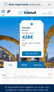 How airtransat.com looks like on a mobile device such as an iPhone.