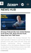 How airwaysmag.com looks like on a mobile device such as an iPhone.