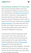 How ais-cpa.com looks like on a mobile device such as an iPhone.