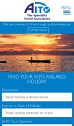 How aito.com looks like on a mobile device such as an iPhone.