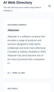 How aiwebdir.com looks like on a mobile device such as an iPhone.