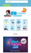 How ajwallpaper.com looks like on a mobile device such as an iPhone.