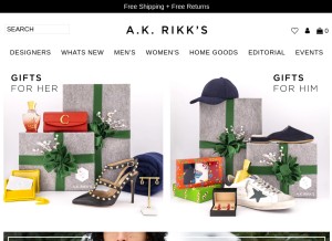 How akrikks.com looks like on a tablet such as an iPad.