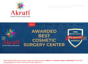 How akruti.co.in looks like on a tablet such as an iPad.