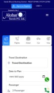 How akshartours.com looks like on a mobile device such as an iPhone.