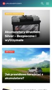 How akumulatory-samochodowe.pl looks like on a mobile device such as an iPhone.