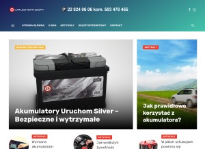 How akumulatory-samochodowe.pl looks like on a tablet such as an iPad.
