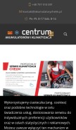 How akumulatorychelm.pl looks like on a mobile device such as an iPhone.