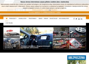 How akustrefa.pl looks like on a tablet such as an iPad.