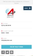 How akyuztur.com looks like on a mobile device such as an iPhone.
