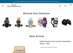 How akzanwholesale.com looks like on a tablet such as an iPad.