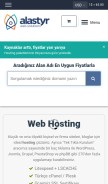 How alastyr.com looks like on a mobile device such as an iPhone.