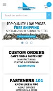 How albanycountyfasteners.com looks like on a mobile device such as an iPhone.