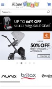 How albeebaby.com looks like on a mobile device such as an iPhone.