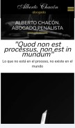 How albertochaconabogado.com looks like on a mobile device such as an iPhone.
