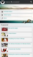 How albinoblacksheep.com looks like on a mobile device such as an iPhone.