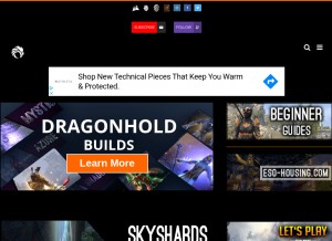 How alcasthq.com looks like on a tablet such as an iPad.