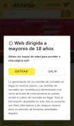 How alchimiaweb.com looks like on a mobile device such as an iPhone.