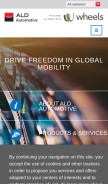 How aldautomotive.com looks like on a mobile device such as an iPhone.
