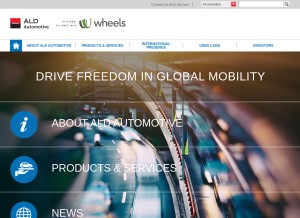 How aldautomotive.com looks like on a tablet such as an iPad.