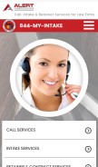 How alertcommunications.com looks like on a mobile device such as an iPhone.