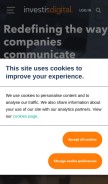 How alertir.com looks like on a mobile device such as an iPhone.
