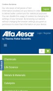 How alfa.com looks like on a mobile device such as an iPhone.