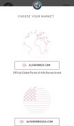 How alfaromeo.com looks like on a mobile device such as an iPhone.