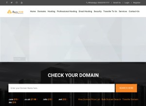 How alfazone.com.pk looks like on a tablet such as an iPad.