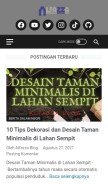 How alfazzablog.com looks like on a mobile device such as an iPhone.