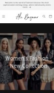 How alibazaar.shop looks like on a mobile device such as an iPhone.