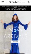 How aliceandolivia.com looks like on a mobile device such as an iPhone.