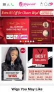 How alipearlhair.com looks like on a mobile device such as an iPhone.