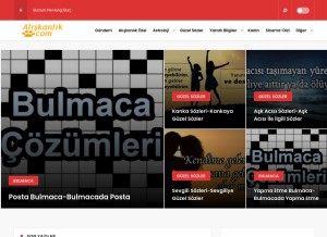 How aliskanlik.com looks like on a tablet such as an iPad.