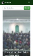 How alislam.org looks like on a mobile device such as an iPhone.