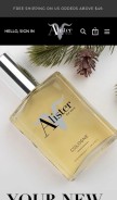 How alister.co looks like on a mobile device such as an iPhone.