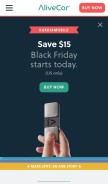 How alivecor.com looks like on a mobile device such as an iPhone.