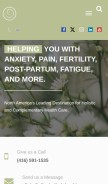 How aliveholistichealth.ca looks like on a mobile device such as an iPhone.